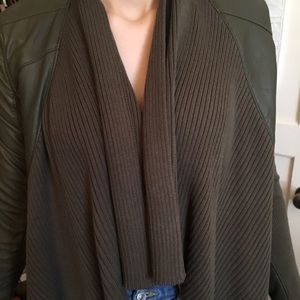 Nordstrom army green leather jacket never worn